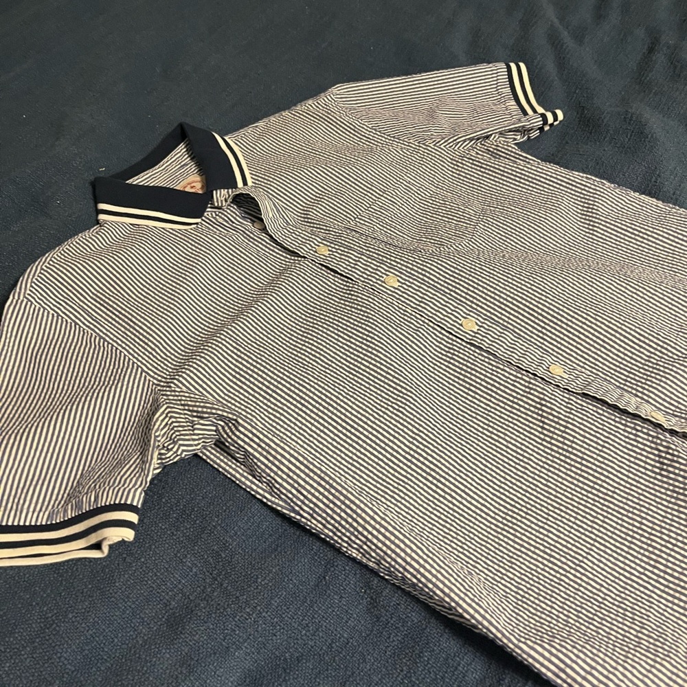 Brooks Brothers Seersucker Short Sleeve Shirt
